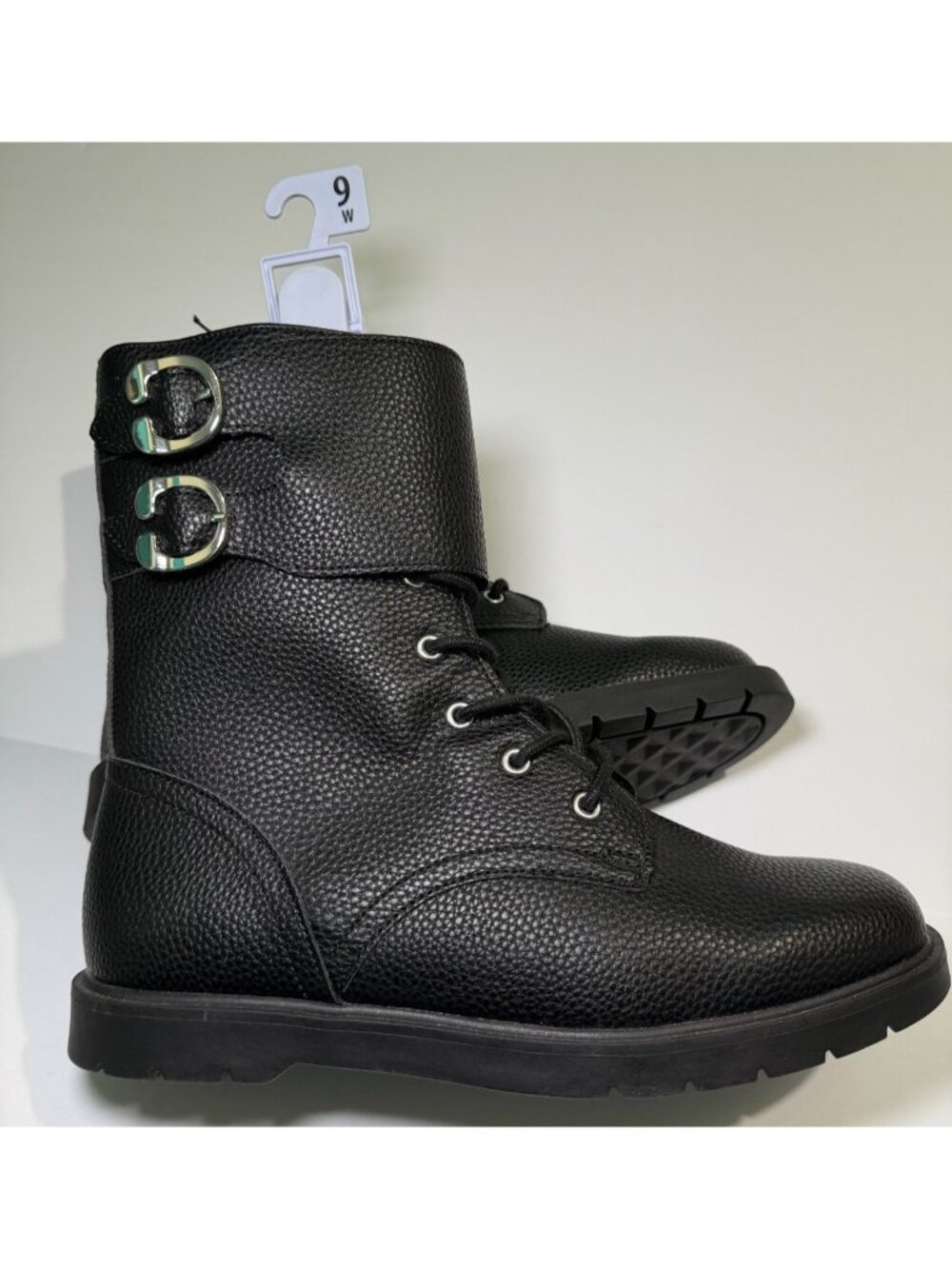 Aerosoles Womens Boots Size 9W Black Wide Width Flat Heel Comfort Vegan NWT Shoe